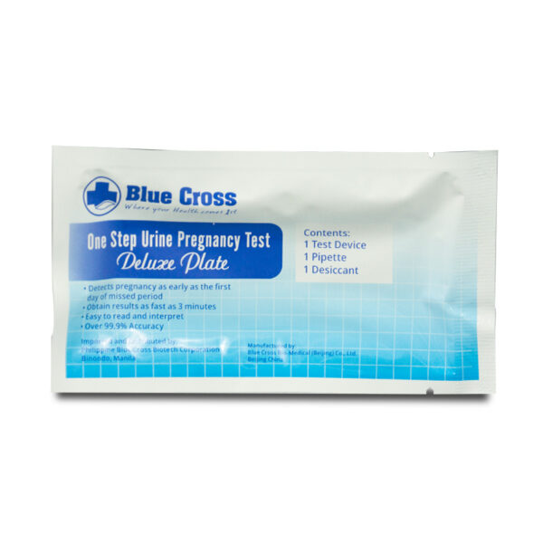 Blue Cross Pregnancy Test Deluxe Plate Amesco Drug Online 5741